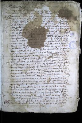 Mortuoria con testamento de Juan Fernández