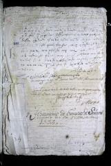 Mortuoria con testamento de Francisco de Sandoval