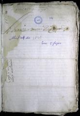 Escritura de venta de un censo otorgada por Diego de Partearroyo a favor del menor Alonso Maldonado