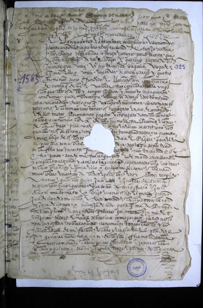Obligación de Juan de Guevara contra Juan Córdoba