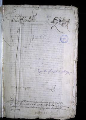 Receptoría a petición de Francisca de Carvajal en pleito que trata con Ambrosio de Campo sobre el repartimiento e indios de Garagoa
