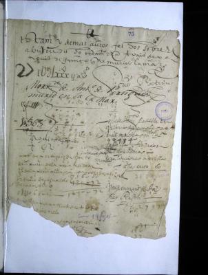 Mortuoria con testamento de Antonio de Perdiguiz