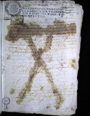 Títulos de estancias proveídas a Pedro González Mansilla entre Guanica y Chiramita (Garagoa)