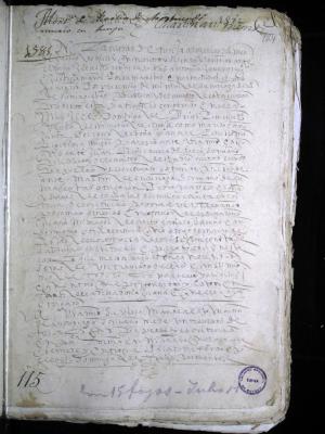 Mortuoria con testamento de Martín de Arismendi
