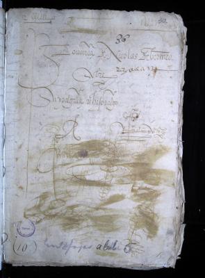 Receptoría a petición de Nicolás de Bermeo sobre sus títulos de hidalguía