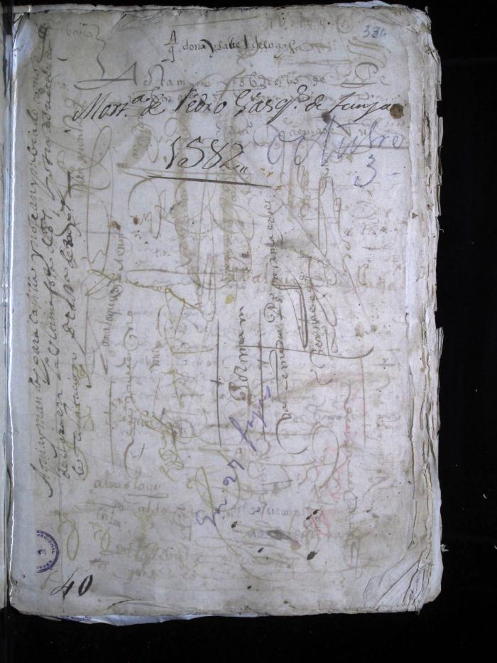 Mortuoria y testamento de Pedro Vásquez