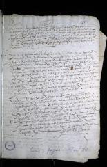 Receptoría a petición de Dionisio de Villanueva