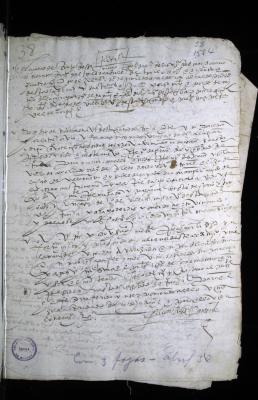 Receptoría a petición de Dionisio de Villanueva