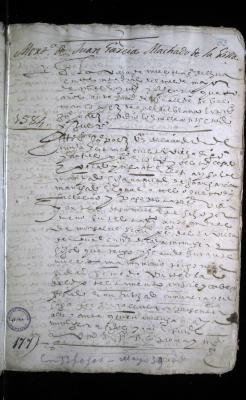 Mortuoria y testamento de Juan García Machado