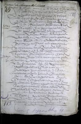 Mortuoria con testamento de Alonso de Llano
