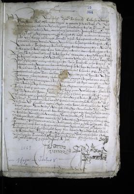 Carta del presidente de la Audiencia de Santafé don Andrés Díaz Venero de Leiva al corregidor de Tunja
