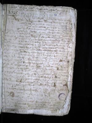 Mortuoria con testamento de Fray Vicente de Requejada