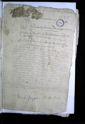 Proveimiento o discernimiento de la tutela y curaduría del menor Andrés Garavito en Juan de Valdés