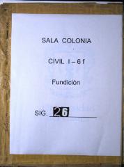 Libro de fundición donde se asientan los derechos que…