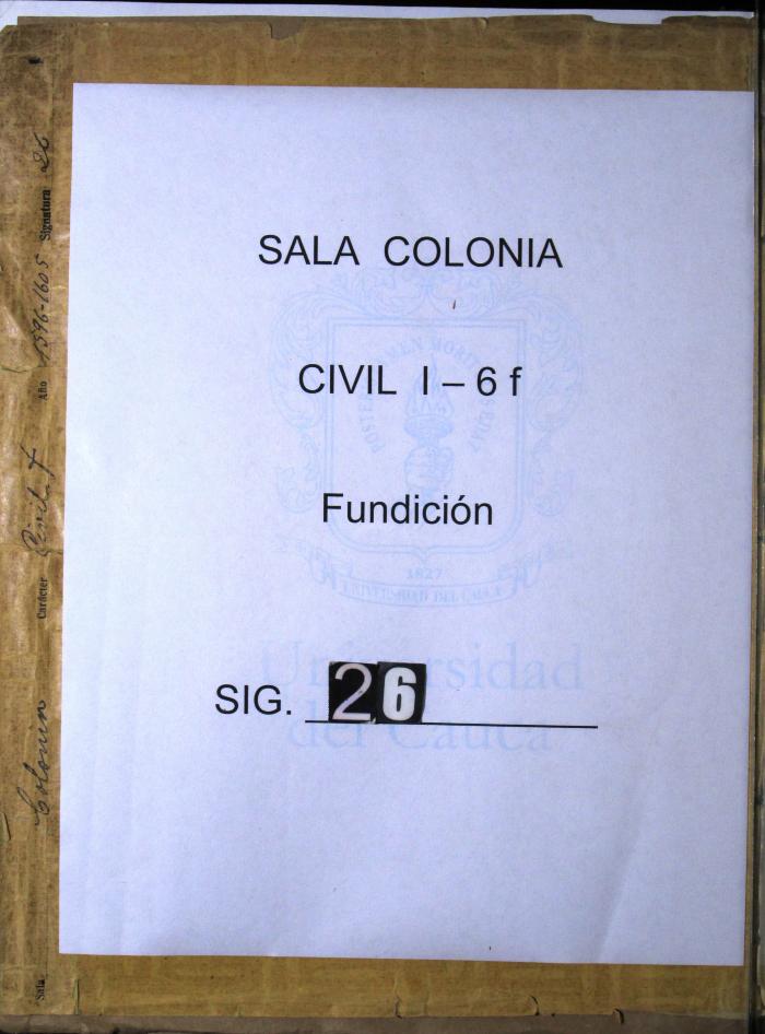 Libro de fundición donde se asientan los derechos que…