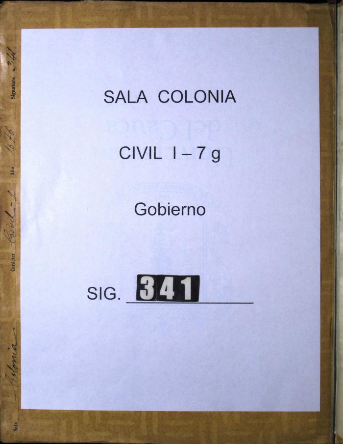 Auto por el que manda el Gobernador al Alcalde…