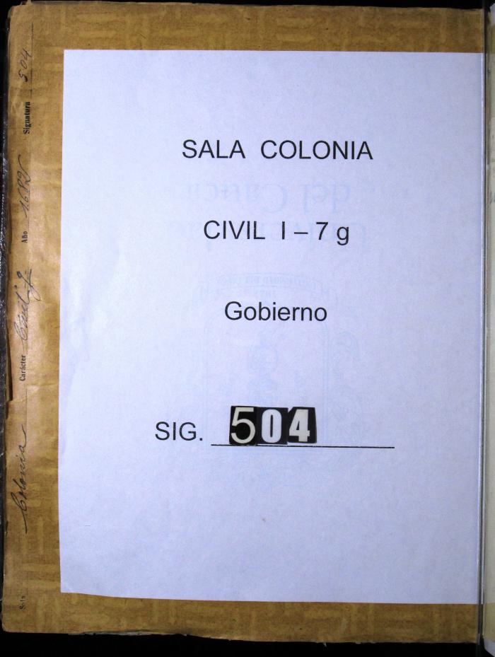 Auto del Gobernador para que los Oficiales Reales habiliten…