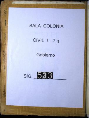 Petición del Cacique de Páez para que el Sr…
