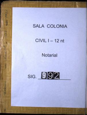Certificación que da el Escribano Cisneros (?) de que…