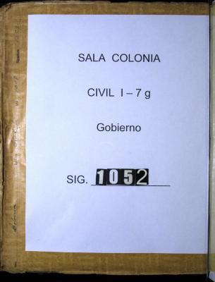 Auto por el cual manda el Gobernador que de…