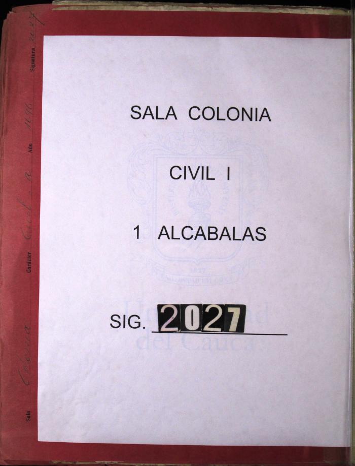 Auto de los Oficiales Reales para que el receptor…