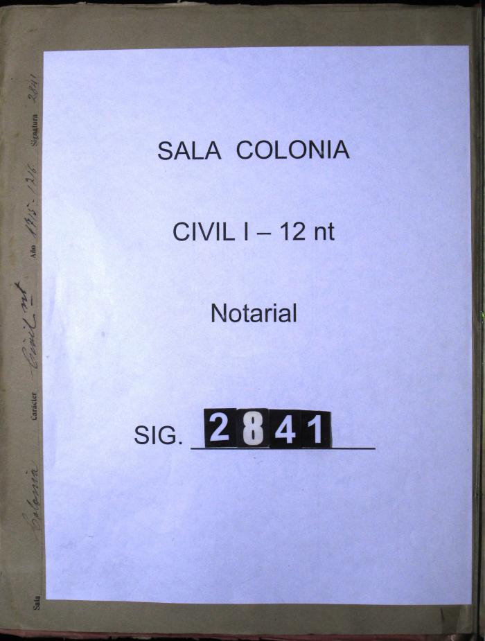 Un; certificado del escribano Andrada…