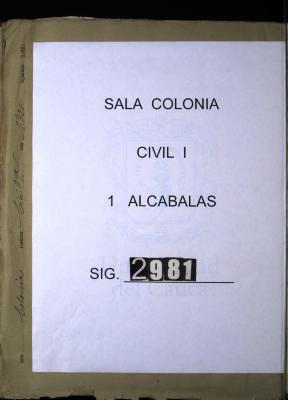Libro de alcabalas del Receptor Francisco Antonio Beltrán…