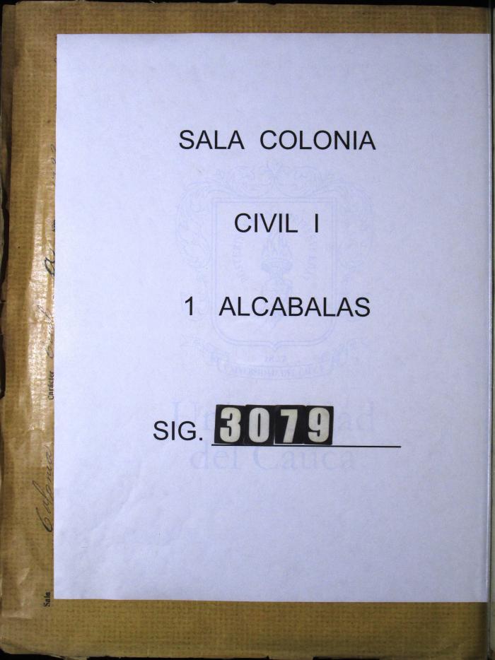 Traslado del cuaderno que llevaba el receptor de alcabalas…