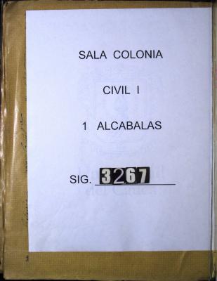 Memoria de lo cobrado del real derecho de alcabalas…