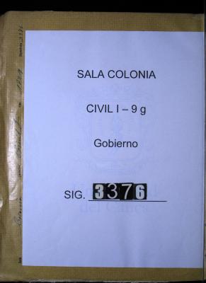 Cartas del Gobernador a los Oficiales Reales correspondientes al…