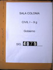 Copia de la carta dirigida por el Gobernador de…