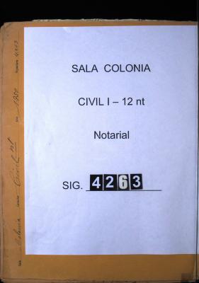 Escritura de fianza por 700 patacones…