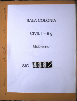 Carta en que el Virrey ordena a los Oficiales…