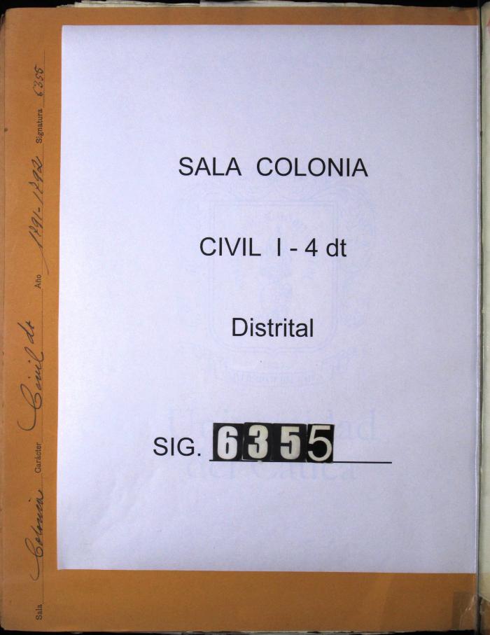 Libro de Propios de Popayán del año de 1791…