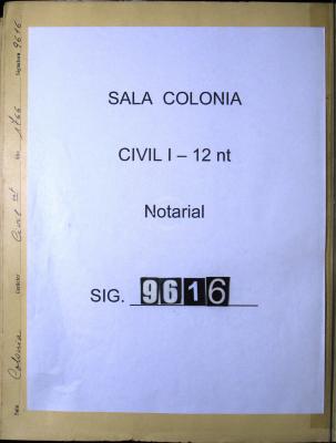Escritura de venta otorgada por el Capitán Don José…