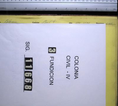 Libro de Remaches para el asiento de las barras…